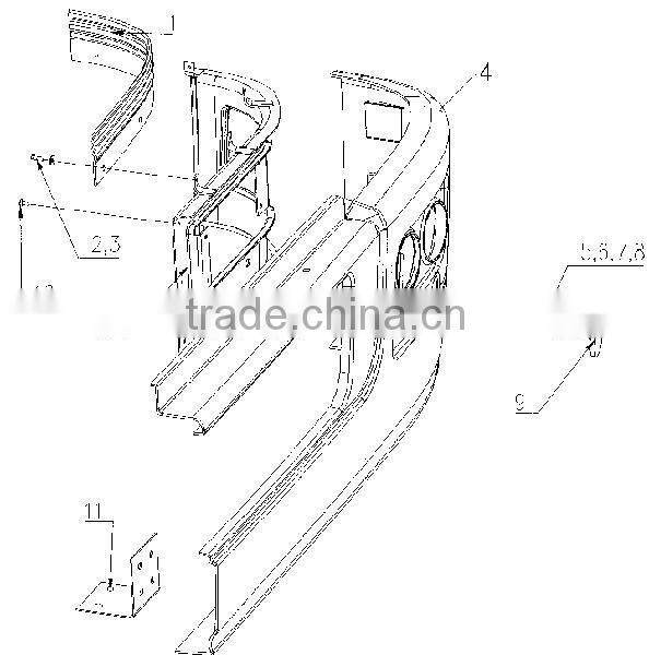 High quality howo truck parts car bumper