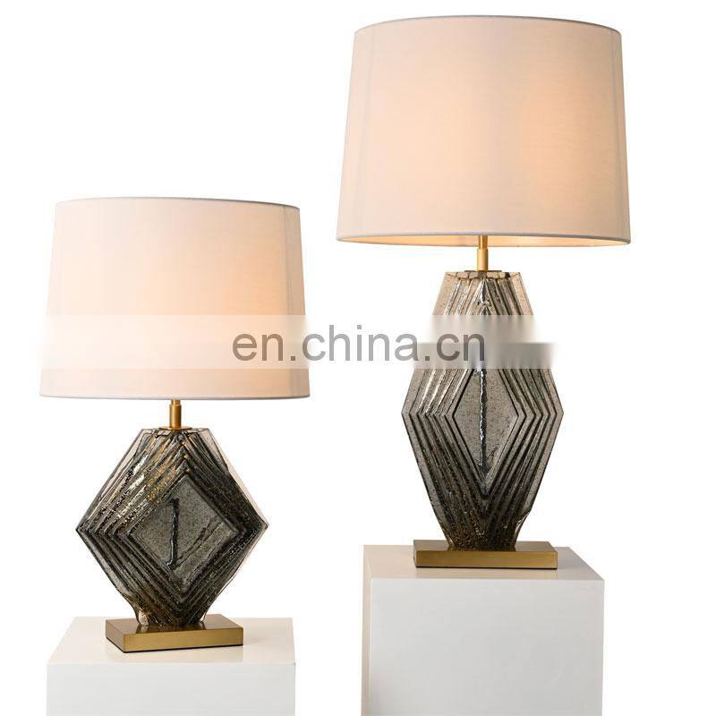 Dining Chandelier Bedroom Hotel Bedside Glass Modern Luxury Side Table Lamp