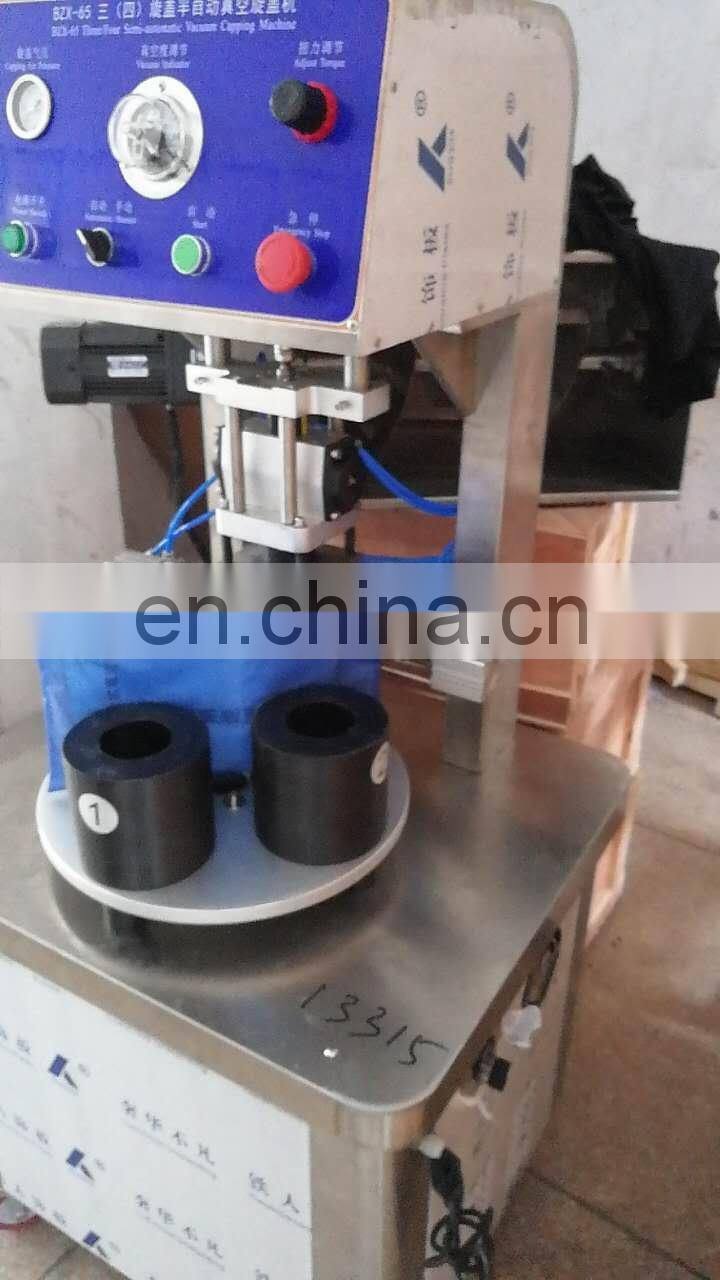 Automatic Glass Jar Vacuum Bottle Capping Machine Vaccum Capper Glass Jar Sealer Machine