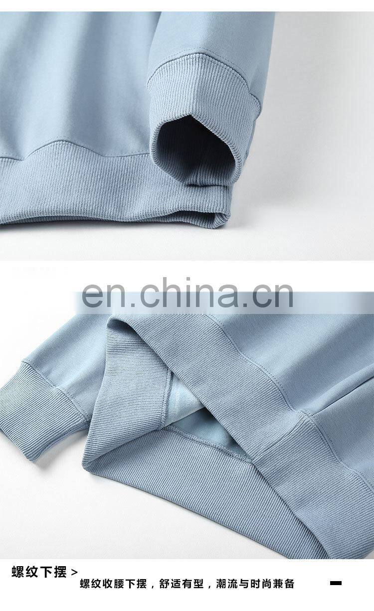 Customized 100% cotton fox velvet jacket men's pullover hoodie