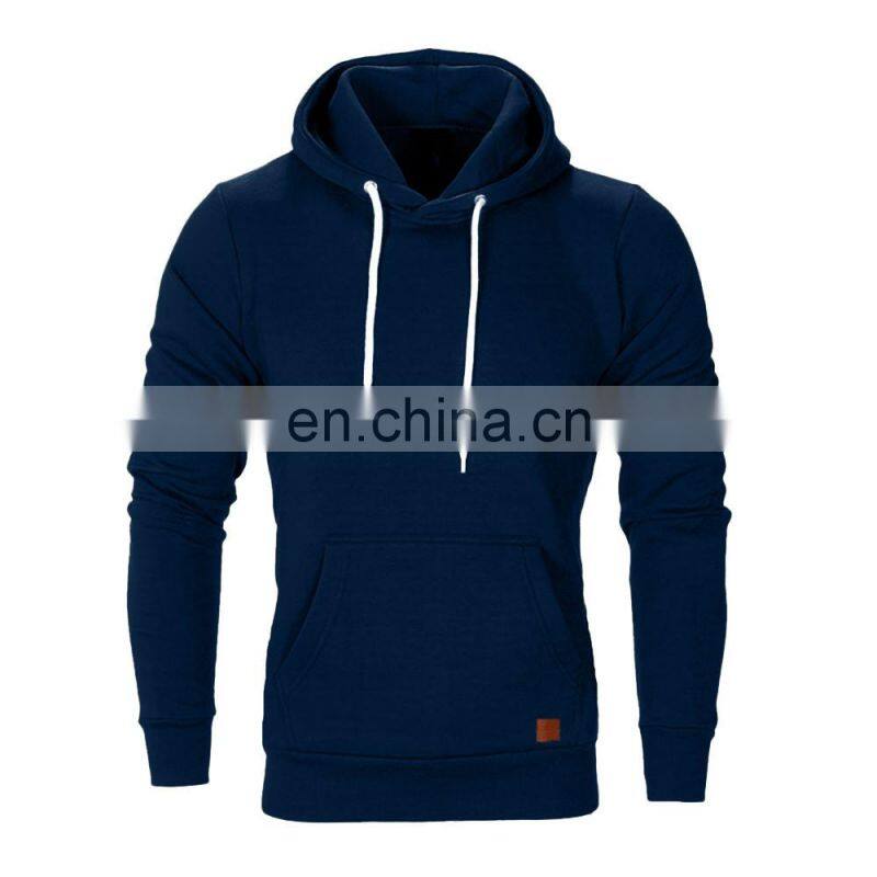 Customized sports hoodie brand men's drawstring long sleeve solid color men's jacket jacket sweatshirt