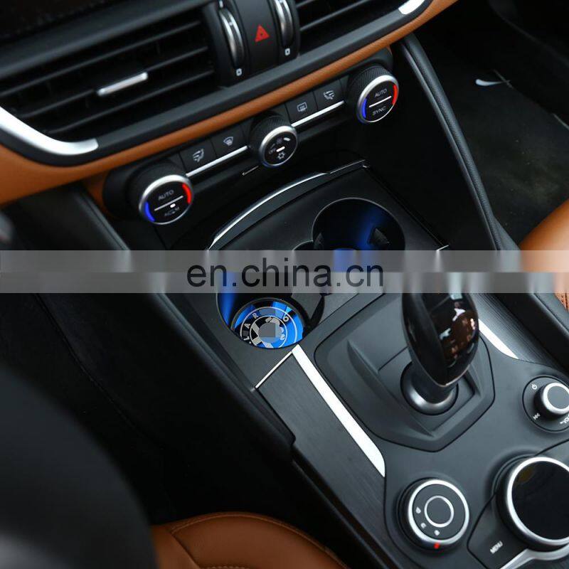 Cup holder mat coasters cup pad accessories cup inserts drink holder coasters For Alfa Romeo Giulia Stelvio 2017