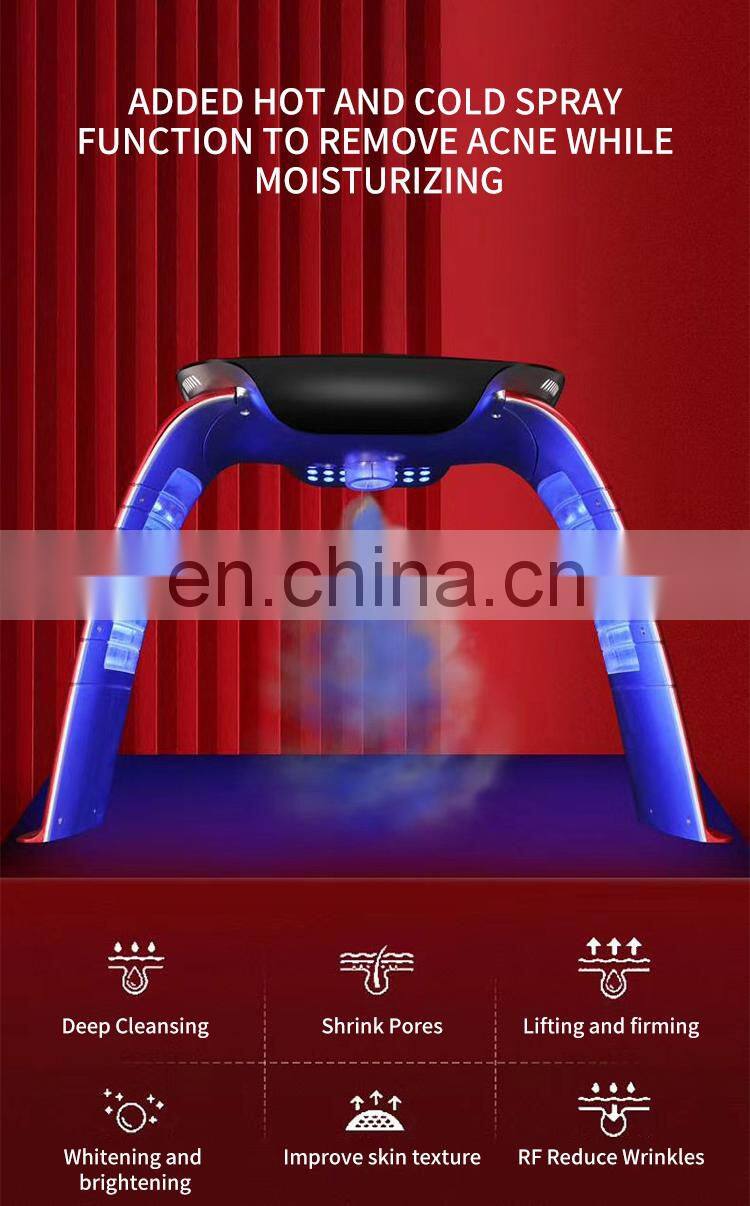 Factory 7 Colors Led Light Therapy Machine Nano Mist Spray pdt Machine Skin Rejuvenation Calming Whitening Skin Care Instrument