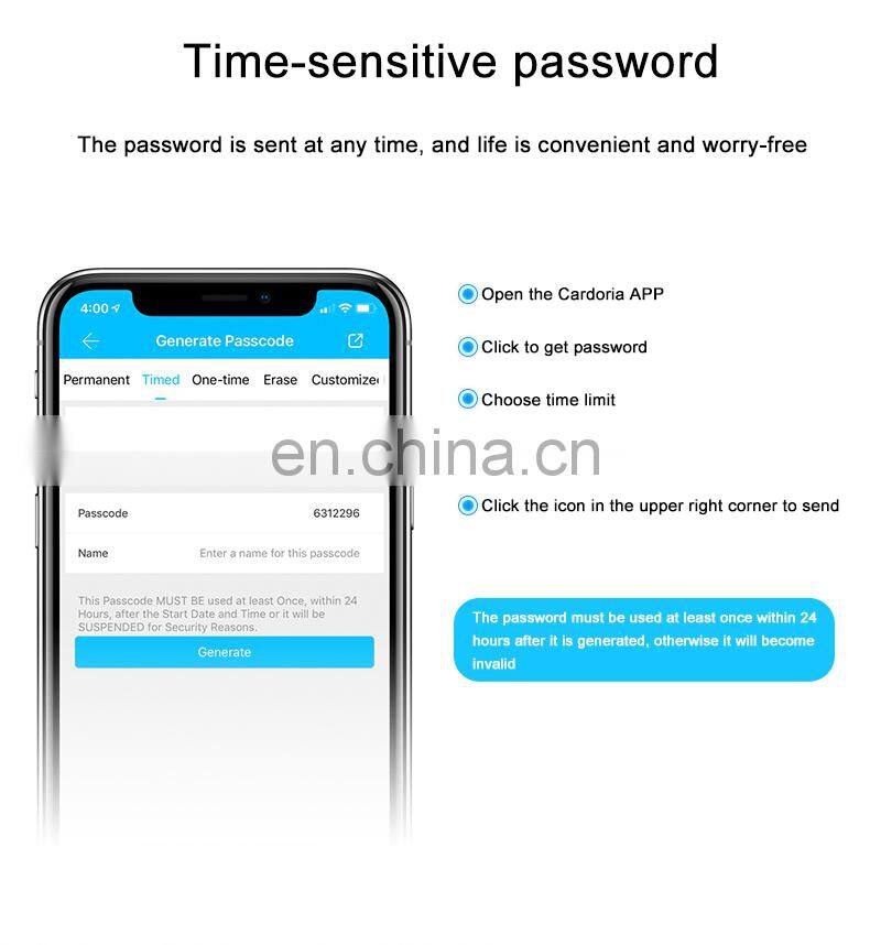 Security Ble Ttlock App Rfid Card Electronic Digital Hotel Lock For Hotel Apartment Airbnb