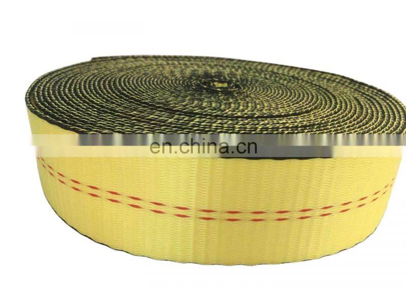 Factory Custom 5T 3T Orange 100% Polyester Flat Woven Webbing Belt Fasten Cargo Lashing Straps in Ratchet Tie Down