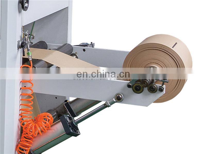 HSD400 Small Mini Used semi Automatic Flat V Bottom Food Shopping Paper Bag Making Machine