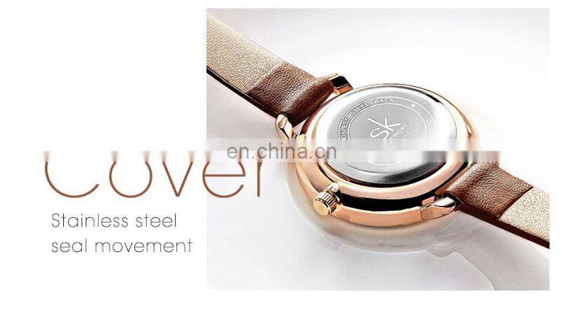 SHENGKE New Fashion Simple Style Temperature Noble Blue Women Watch Men Women Quartz Wristwatches Dropshipping