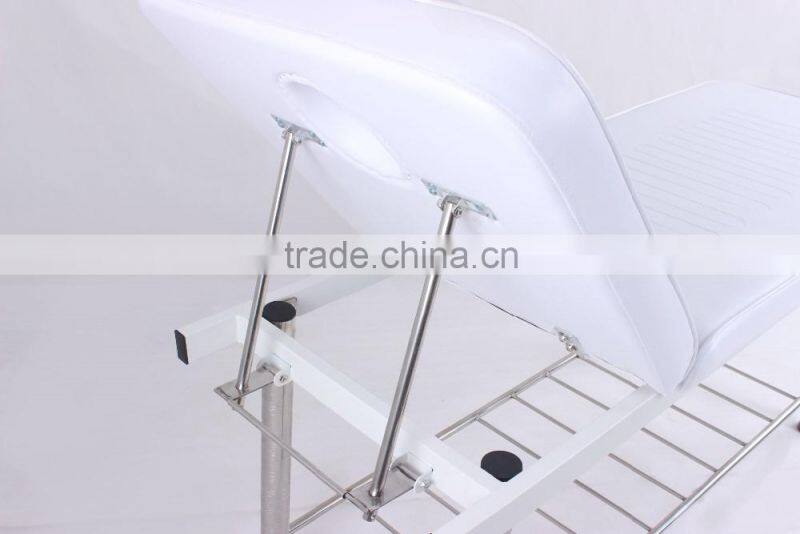beauty salon furniture adjustable facial beds with pillow and headrest
