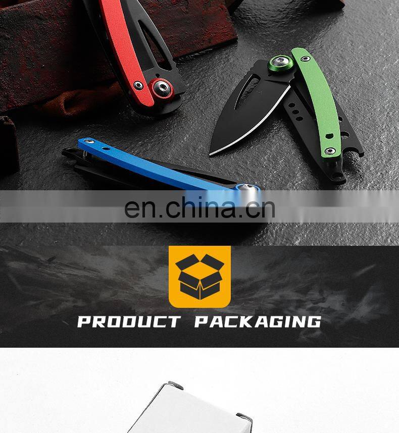 Outdoor Folding Knife Aluminum Alloy Handle Pocket Knife Jungle Survival Self-defense Portable self-defense Knife