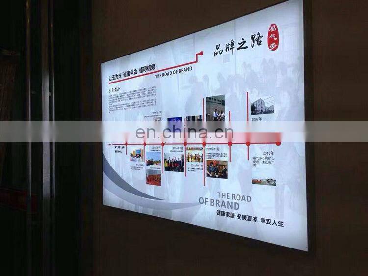 Custom-made Advertising LED PVC Soft Film Lightbox ( Lightbox frame with lamp strip +soft film and image printing,complete )