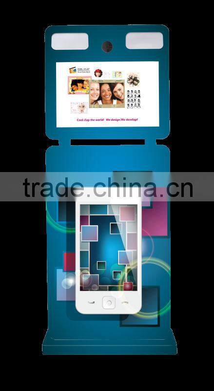 Instant Fun Adverting Cabine Photo With Touch Screen