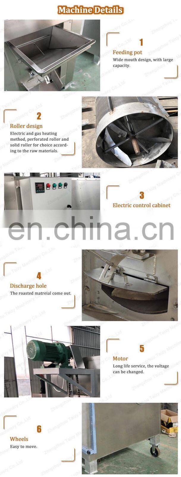 Chickpea Roaster Oven Sunflower Seeds Pumpkin Seeds Peanut Roasting Machine