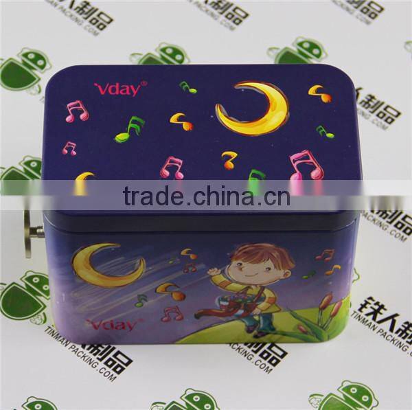 Musical tin box for Candy, Chocolate Metal Packing