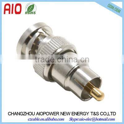 Straight zinc alloy Coaxial Adapter RCA Female to BNC Female RCA to BNC