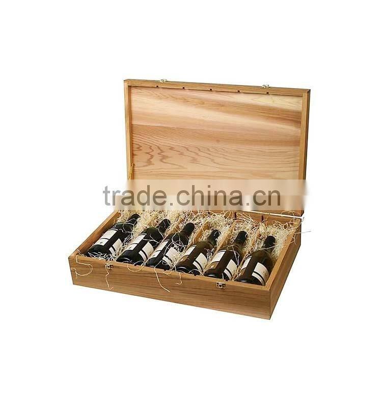 Hot selling wooden box for wine bottles
