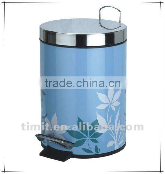 Superior Quality Tinplate Color Printed PP Inner Recycling Bin