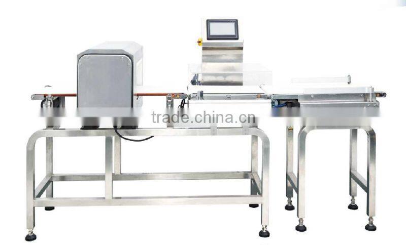 Combined Check Weigher and Metal Detector machine for food,checkweigher and metal detector