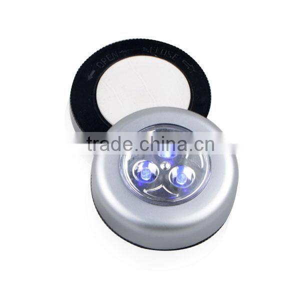 3 LED Under Cabinet Push Tap LED Touch Light Stick On Night Touch Light