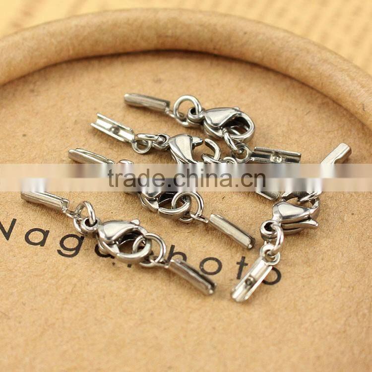 S839 for chain necklace, Stainless steel clasp crimp