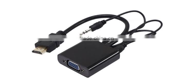 Hdmi to vga converter cable with audio for computer