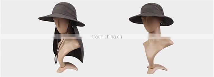 2015 Hunting Fishing Outdoor Cap Washed Cotton Bucket Hat With String