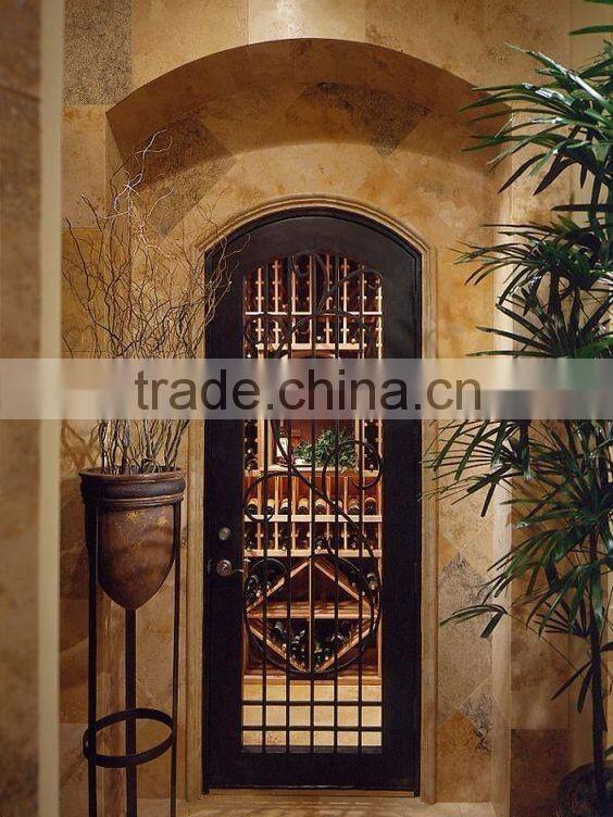 wrought iron decorative wine cellar door,customized size,hand-forged door