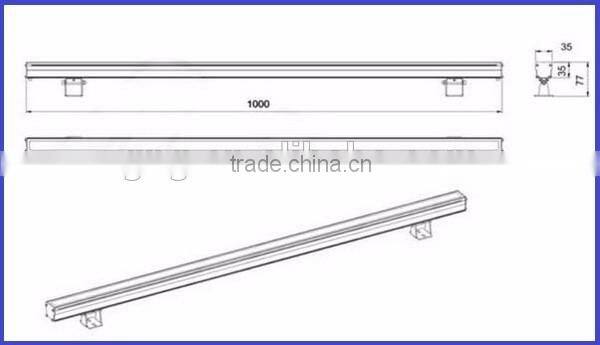waterproof dmx led wall washer, Building facade lighting aluminum rgb Led Wall Washer Dmx Ip65