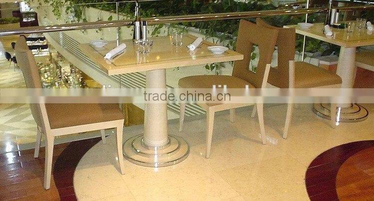Marble table top restaurant table with chair set XT0780