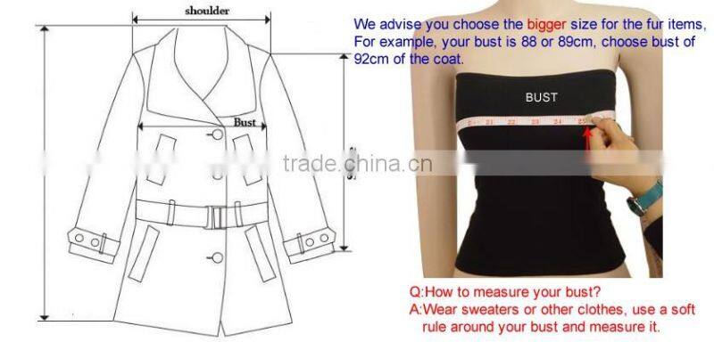 QD30304-5 Womens Sweater Vest of Rabbit Fur Gilet with Raccoon Fur Patchwork Vests