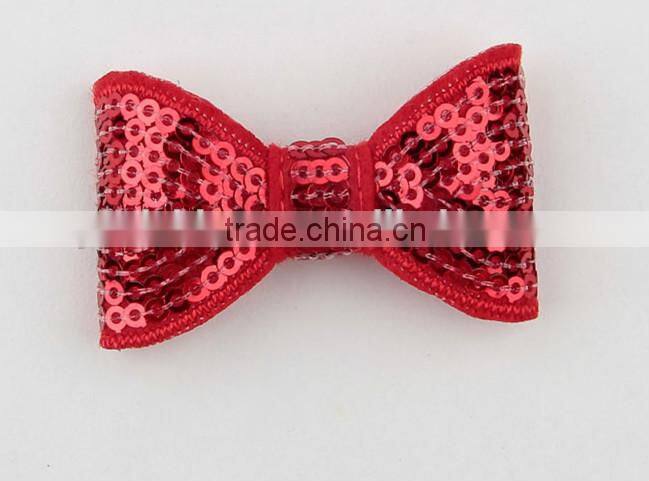2015 New baby sequin hair bow with clip children hair accessories boutique big glitter hair bow ! CB-3667