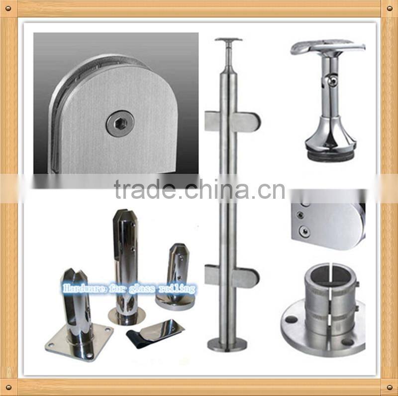 frameless glass handrails for swimming pool fence