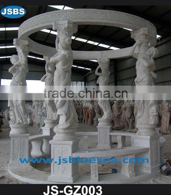 White Column Marble Gazebo