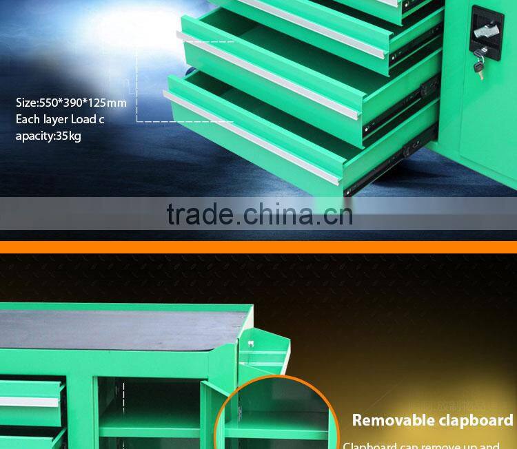 LAOA heavy duty tool trolley with support plate 5drawers tool trolley