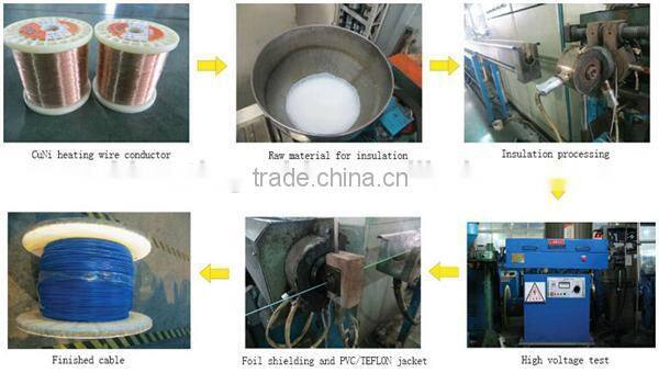 electric heater trace pipe heating cable for tanks