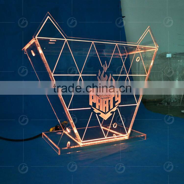 night bar acrylic LEDRGB light table designs, night club dj facade, night bar booth night bar furniture