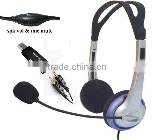 USB VOIP headsets with microphone