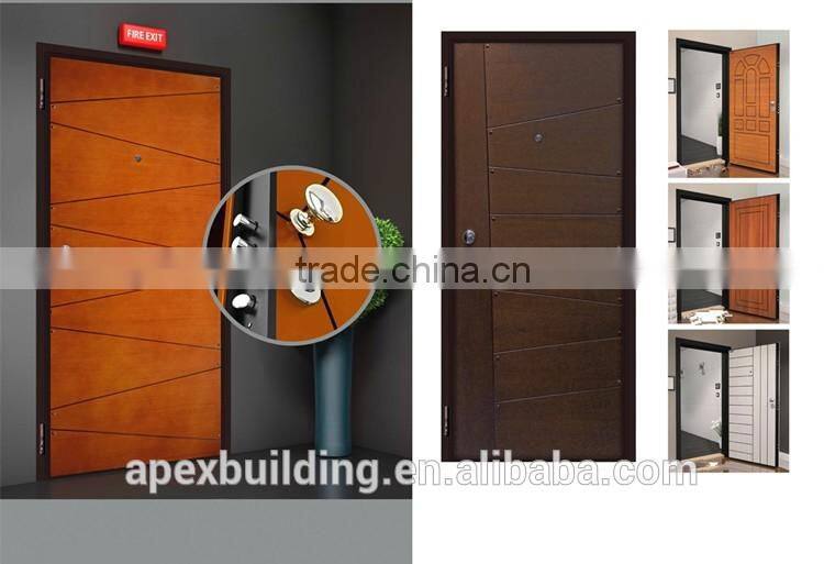 Simple design Italian armored door steel security doors fireproof door
