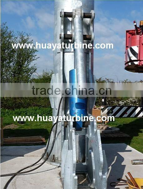 6m-18m Guy wire tower for wind turbine, low price guy mast for wind generator 300w-10kw, roof top tower for wind turbine