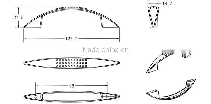 Fancy Zinc Alloy Antique Bedroom Safe Box Handle