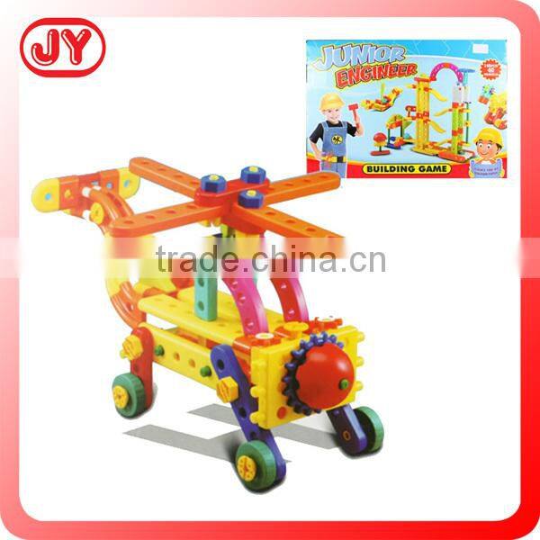 3D painted build house assembly toys for kids