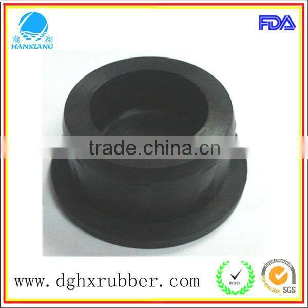 Custom made black rubber pipe plug