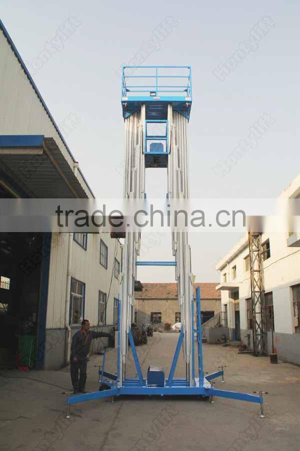 16m electric man aluminum lift single person hydraulic lifts aerial lift