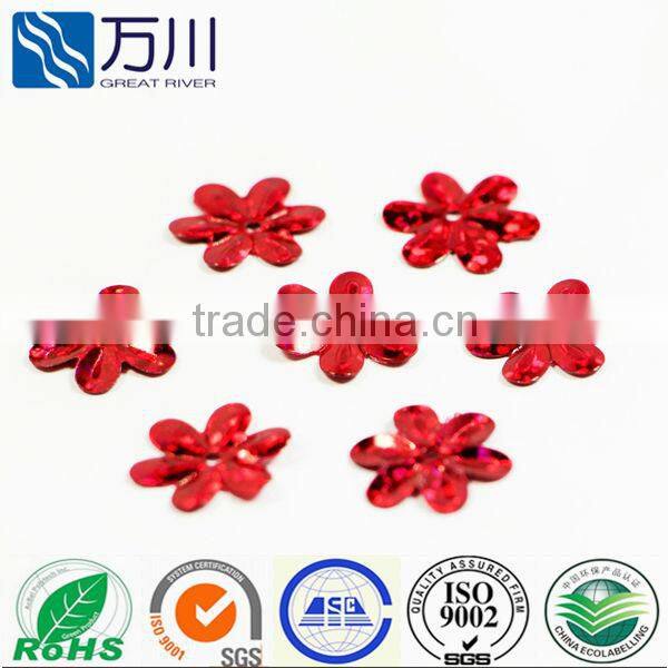 silver Bulk Colorful Flower Loose Sequin in 2014 New Design