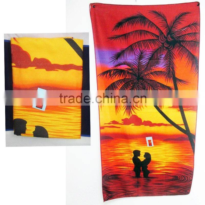 Wholesale promotional cheap microfiber beach towel