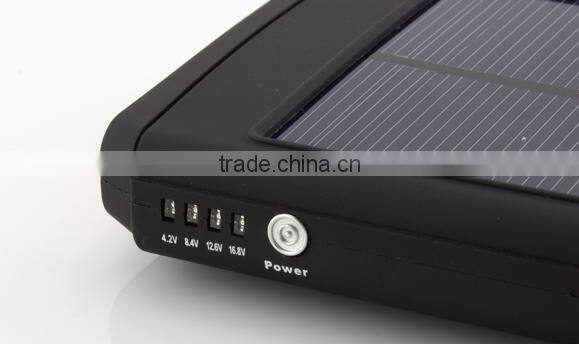 Portable universal solar charger, solar power bank for laptop/notebook/tablet