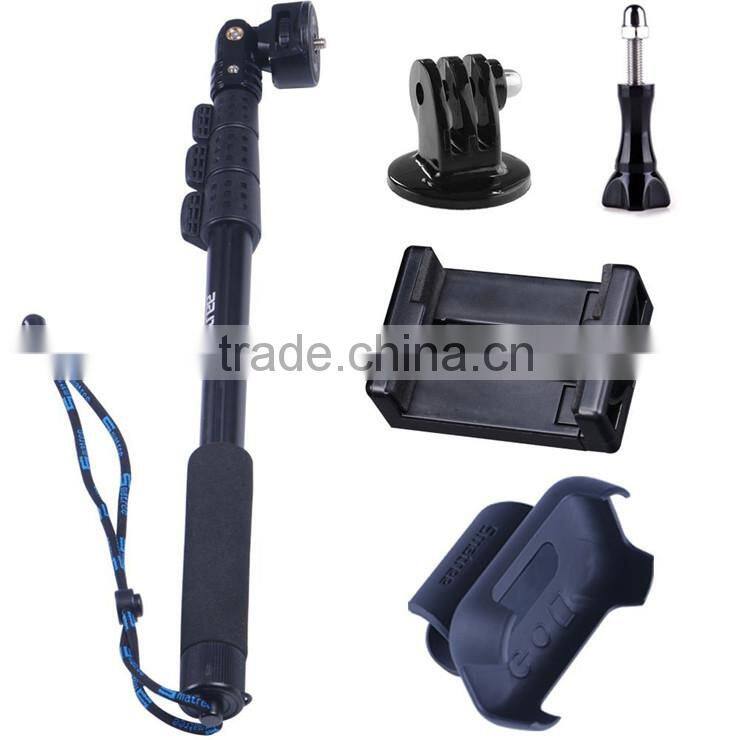 Smatree monopod selfie stick with lanyard for gopros go pro heros and wifi remote controller