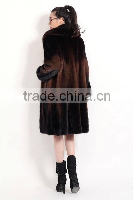 mk14050 2015 Hot Selling mink Fur Coat