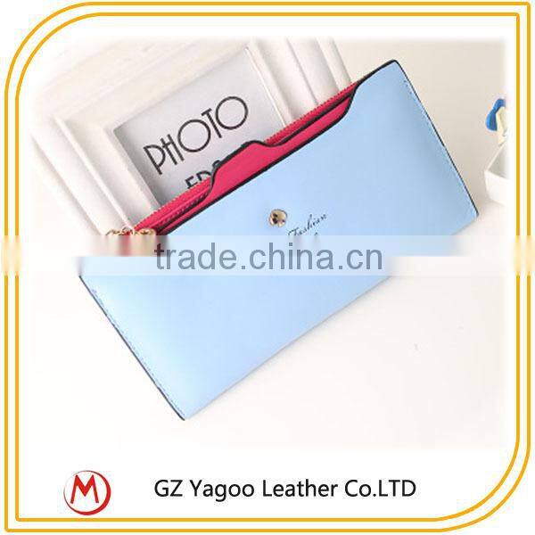 2015 Hot selling Ladies Beautiful Engraved Leather Wallet with kinds of colors