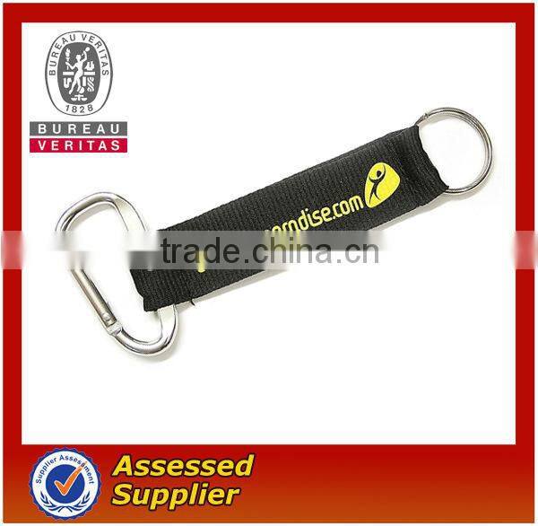 2013 cheap short nylon keychain lanyard