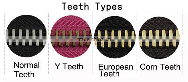 2015 XLY No.5 light golden auto lock close end metal zipper